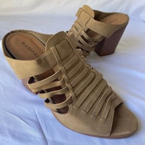 Rampage Strappy Wedge Sandals Natural Size 9.5 M